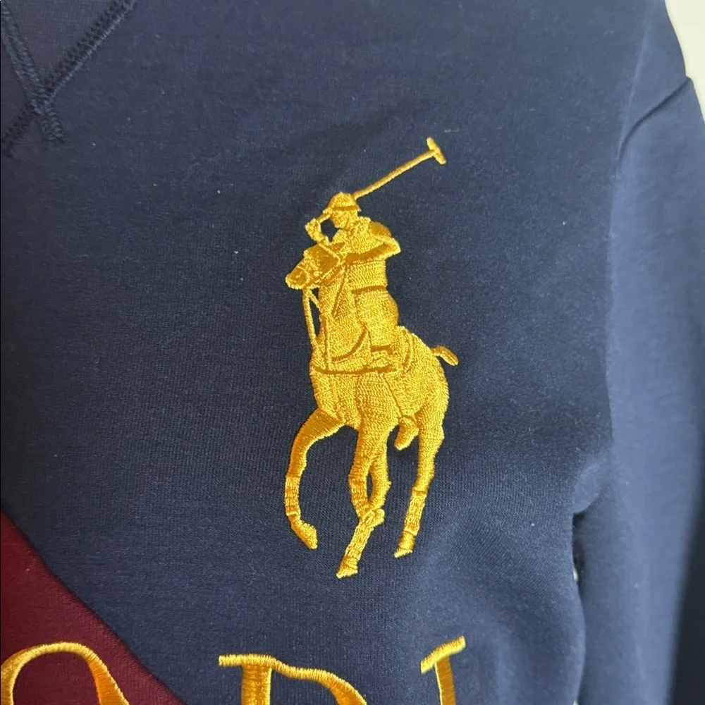 Polo Ralph Lauren Big Pony Embroidered Crew Neck Sweatshirt SZ S - Picture 3 of 9